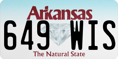 AR license plate 649WIS
