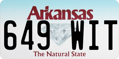 AR license plate 649WIT