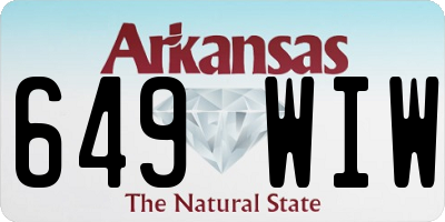 AR license plate 649WIW