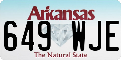 AR license plate 649WJE
