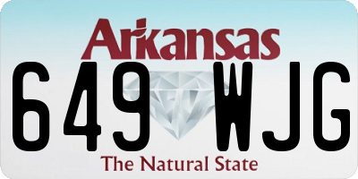 AR license plate 649WJG