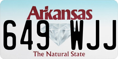AR license plate 649WJJ
