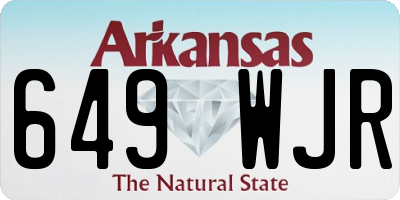 AR license plate 649WJR