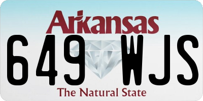 AR license plate 649WJS