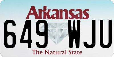 AR license plate 649WJU