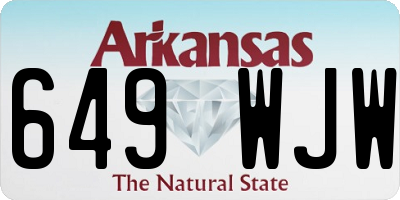 AR license plate 649WJW