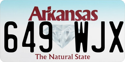 AR license plate 649WJX