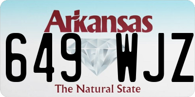 AR license plate 649WJZ