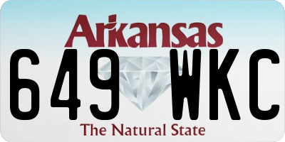 AR license plate 649WKC