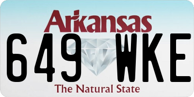 AR license plate 649WKE
