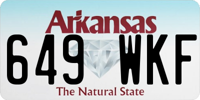 AR license plate 649WKF