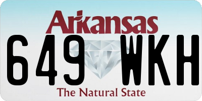 AR license plate 649WKH