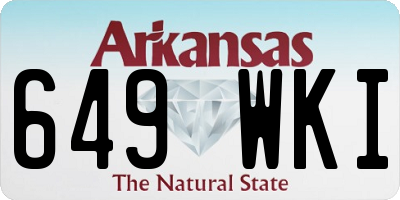 AR license plate 649WKI