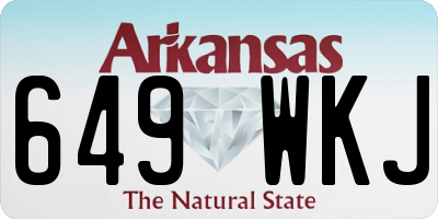 AR license plate 649WKJ