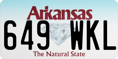 AR license plate 649WKL