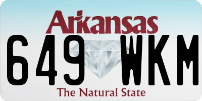 AR license plate 649WKM