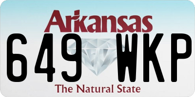 AR license plate 649WKP