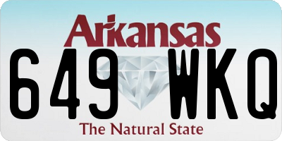 AR license plate 649WKQ