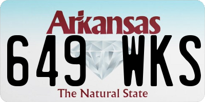 AR license plate 649WKS