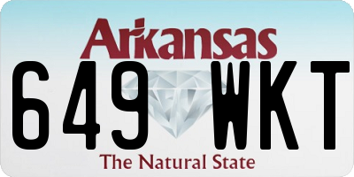 AR license plate 649WKT