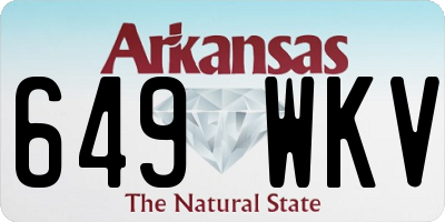AR license plate 649WKV