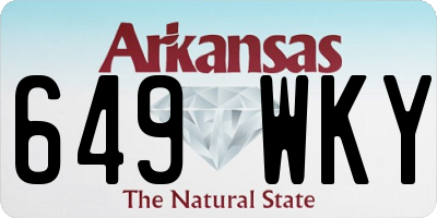AR license plate 649WKY