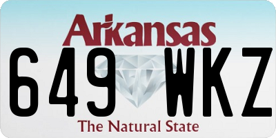 AR license plate 649WKZ