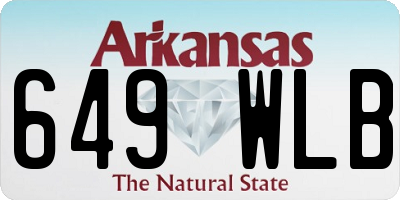 AR license plate 649WLB