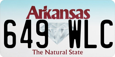 AR license plate 649WLC
