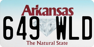 AR license plate 649WLD