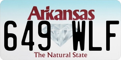 AR license plate 649WLF