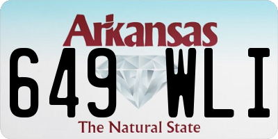AR license plate 649WLI