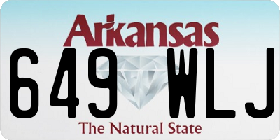 AR license plate 649WLJ