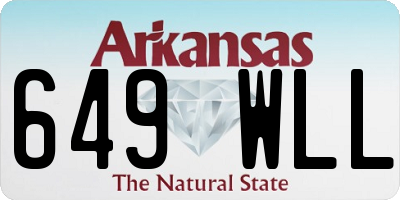 AR license plate 649WLL