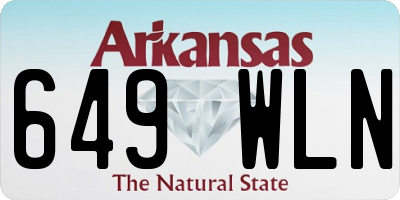 AR license plate 649WLN