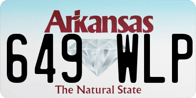 AR license plate 649WLP