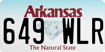 AR license plate 649WLR