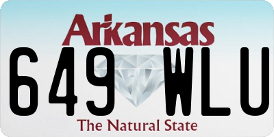 AR license plate 649WLU