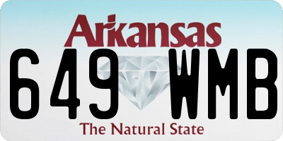AR license plate 649WMB