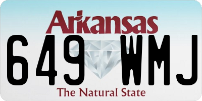 AR license plate 649WMJ