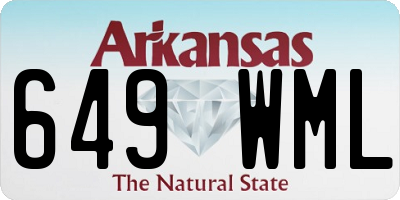 AR license plate 649WML