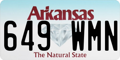 AR license plate 649WMN