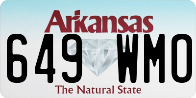 AR license plate 649WMO