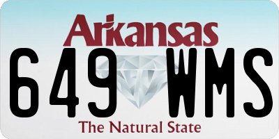 AR license plate 649WMS