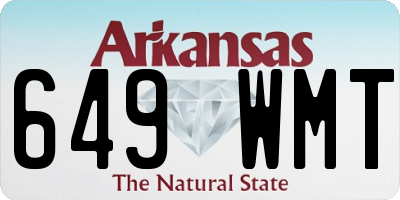 AR license plate 649WMT
