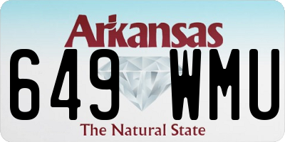 AR license plate 649WMU