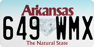 AR license plate 649WMX