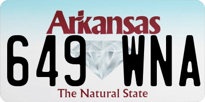 AR license plate 649WNA
