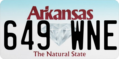 AR license plate 649WNE