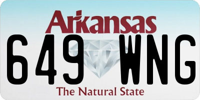 AR license plate 649WNG